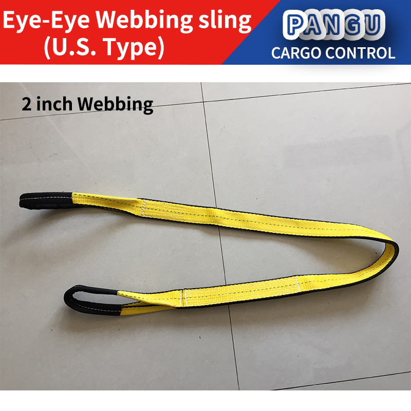 OEM US Nylon Web Sling Heavy Polyester Synthetic Lifting Sling 1 -4Ply SF 5:1 Tree Saver Winch Strap WSTDA AWRF