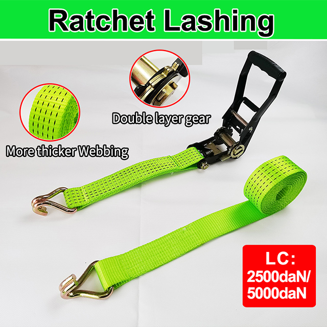 OEM Ratchet Lashing Ergo Cargo Lashing Straps Restraints Container Ratschengurte Truck Ratchet Zurrgurte EN-12195