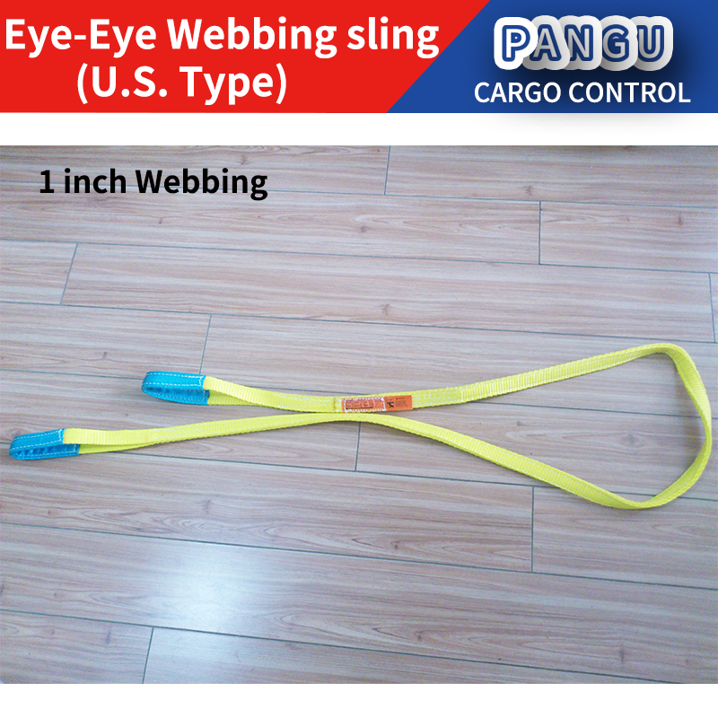 OEM US Nylon Web Sling Heavy Polyester Synthetic Lifting Sling 1 -4Ply SF 5:1 Tree Saver Winch Strap WSTDA AWRF