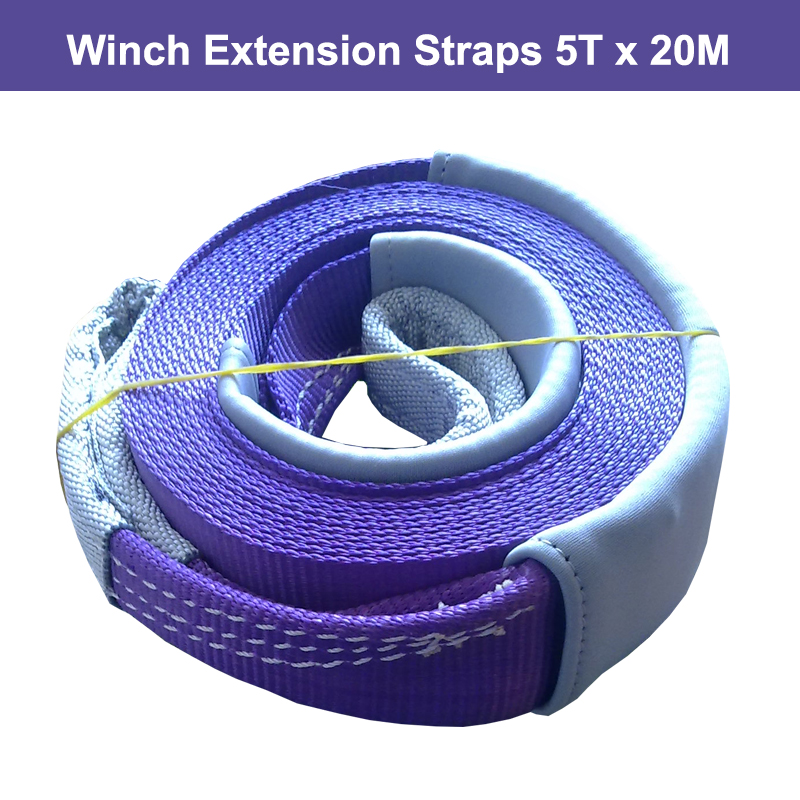 OEM Nylon Snatch Straps Extension&gt;20% Tow Strap Recovery Strap Winch Tree Trunk Protector