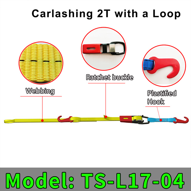 OEM Car Lashing für RO-RO-Schiffe 3T Car Ratchet Straps Car Tie Down Weblashing Trailer Lashing Car Sling