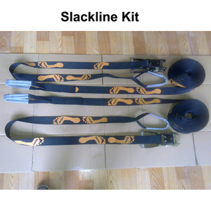 OEM Slackline Kit mit Baumschutz Classic Slackline Top Line Ninja Line für Kinder Ratschenabdeckung und Tragetasche 