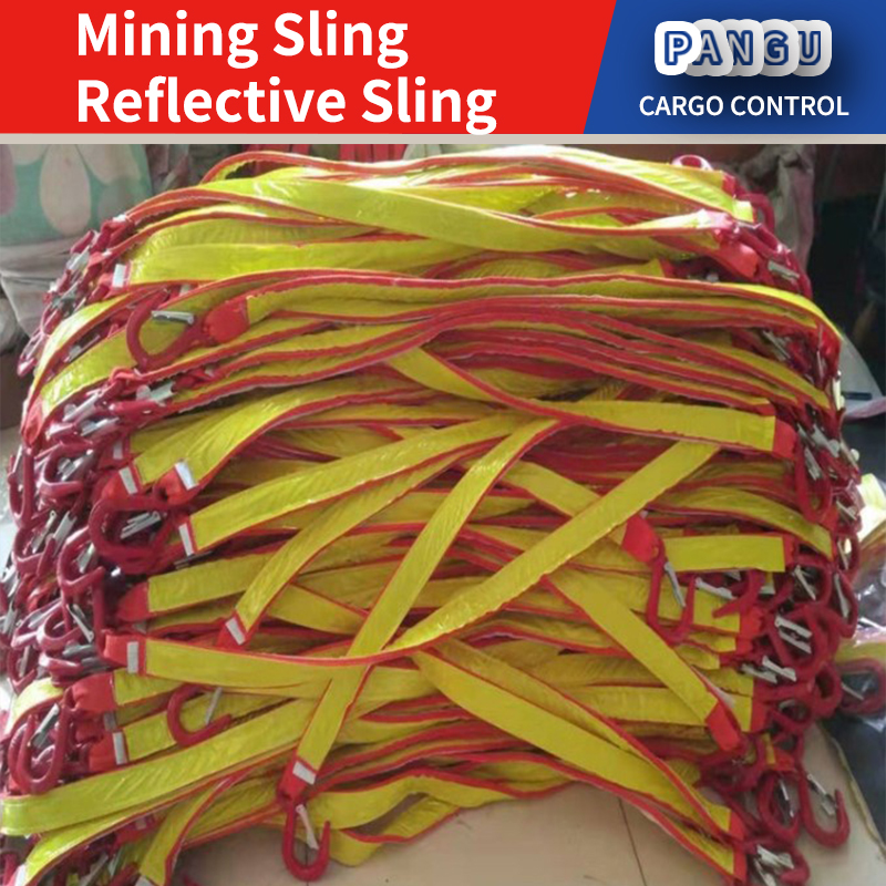 OEM Mining Refective Lifting Webbing Sling Cable Hanger HVAC Duct Hanger Strap Vent Tube Hangers Straps Net Belt