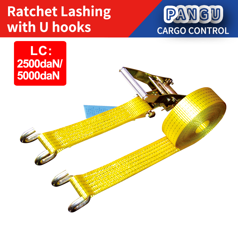 OEM Ratchet Lashing Ergo Cargo Lashing Straps Restraints Container Ratschengurte Truck Ratchet Zurrgurte EN-12195