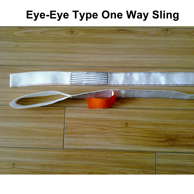 OEM One-Way Sling Endless Lifting Sling Endless Webbing Sling Auge an Auge Single Eye One Way Web Sling Steel Tube Pipe Line Sling 