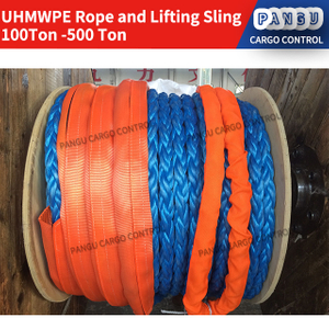 UHMWPE-Marineseil Hochleistungs-Rundhebeschlinge100T-500T Für Shipps Drehmomentfreies 8-Strang- und 12-Strang-einzelnes geflochtenes Seil