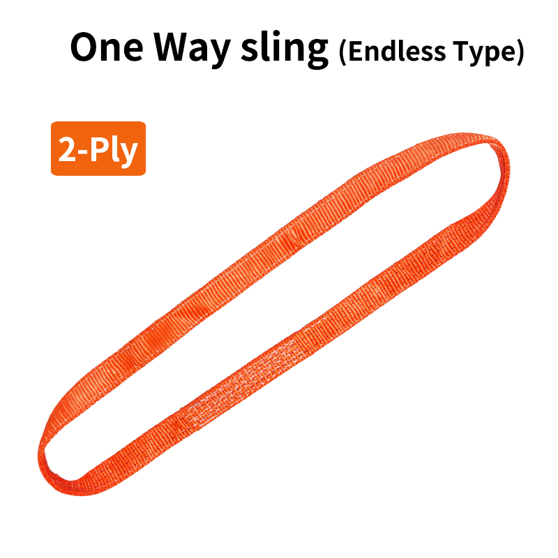 OEM One-Way Sling Endless Lifting Sling Endless Webbing Sling Auge an Auge Single Eye One Way Web Sling Steel Tube Pipe Line Sling 